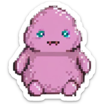 pink poo sticker