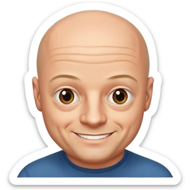 ross kemp bald smaller eyes sticker