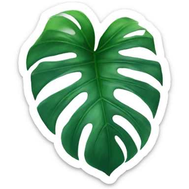 Monstera leaf sticker