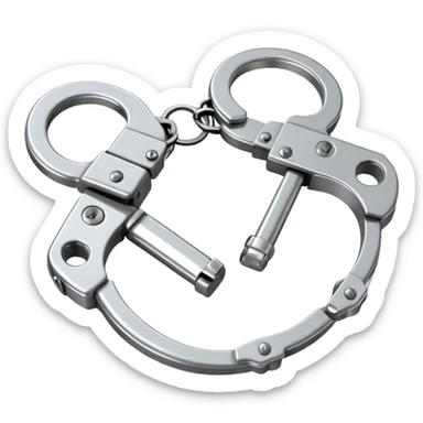 handcuffs simple sticker