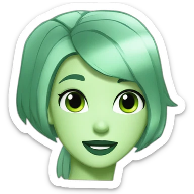 shego kim possible short hair sticker