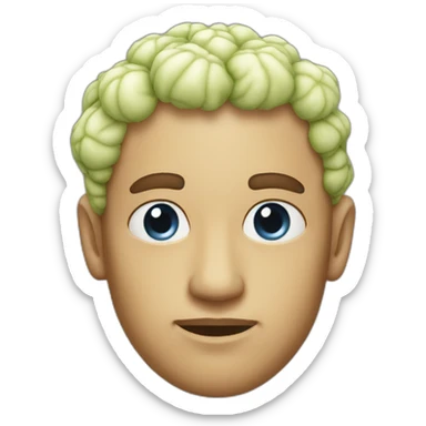 Man with cauliflower ear sticker