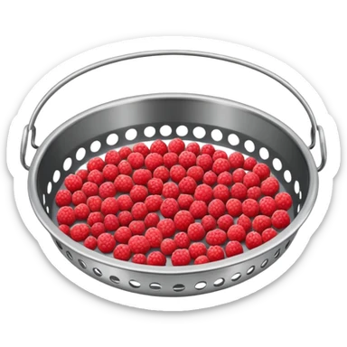 Un tamis avec des trous pour tamiser des baies de sichuan sticker