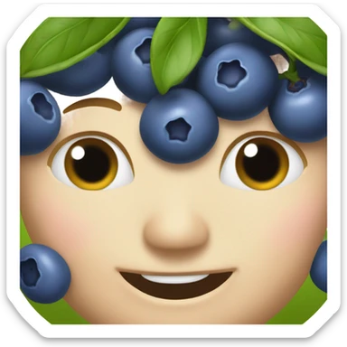 Blueberries WITHOUT LEAVES  sticker