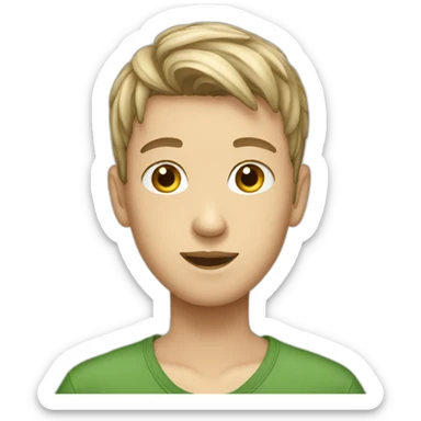 A white boy teenager wearing bandana  sticker