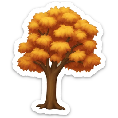 Fall tree sticker