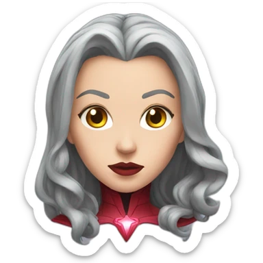 scarlet witch head sticker