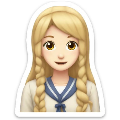 monika from doki doki litterature club sticker