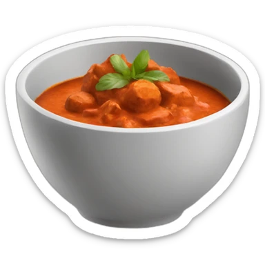 tikka masala in a bowl sticker