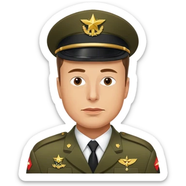 un soldat elon musk sticker