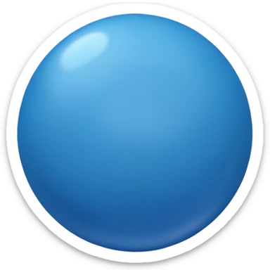 blue bouncy ball sticker