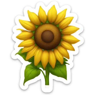 sunflower on a field sticker