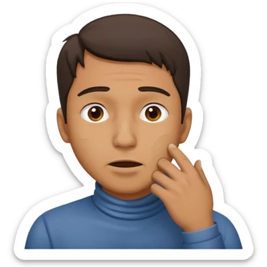 Man with Hand around throat sticker