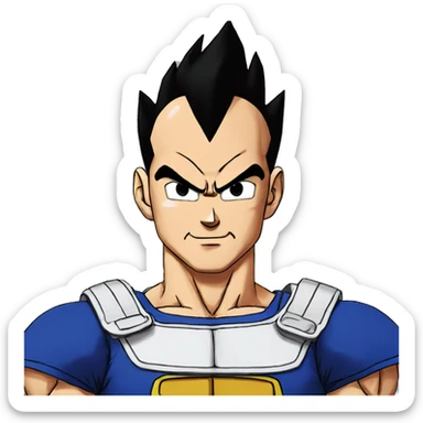 Vegeta from dragon ball z sticker
