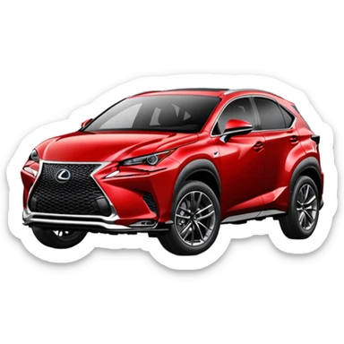 Red 2024 Lexus NX f-sport sticker