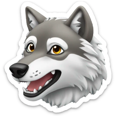 Wolf sticker