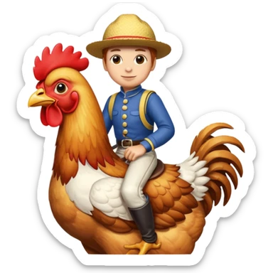 Tavuk jokeyi sticker