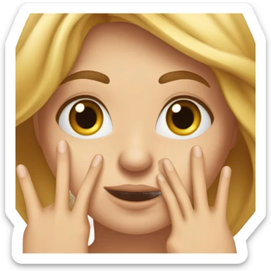 gratter avant bras de manière paniquer  sticker