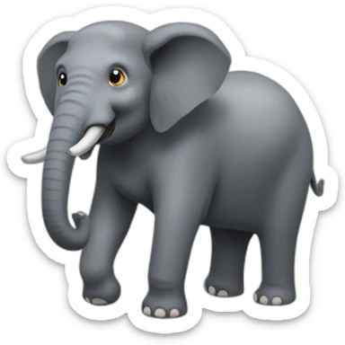 Elephant playing roblox sticker