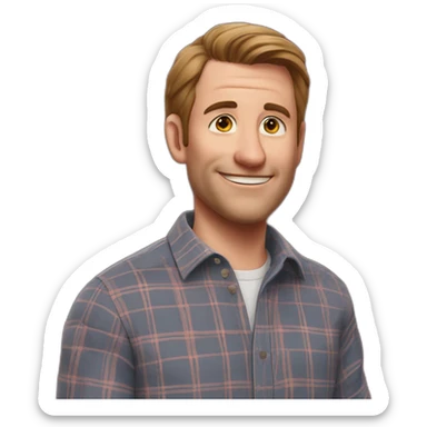 Kevin O’Connor this old house plaid shirt sticker
