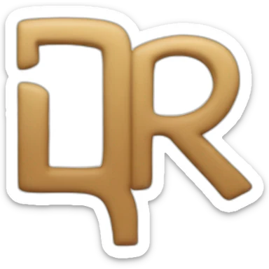 the letter R backwards sticker