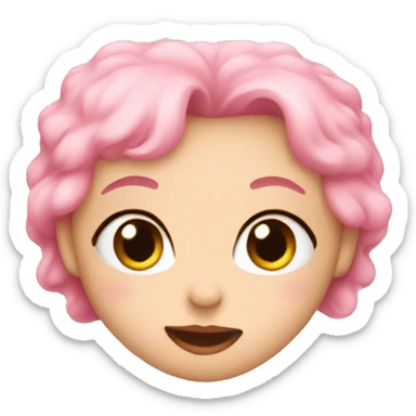 Baby pink heart sticker