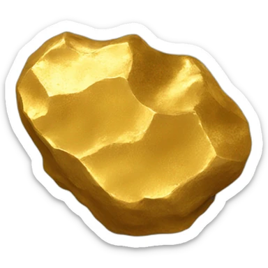 a gold nugget sticker