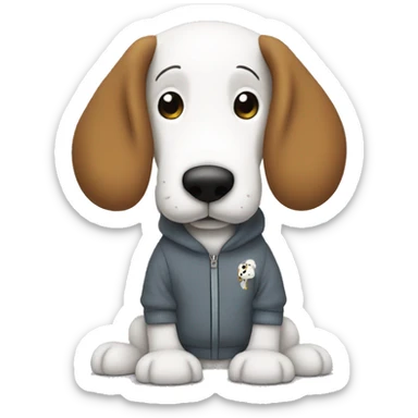 snoopy sweatshirt sticker