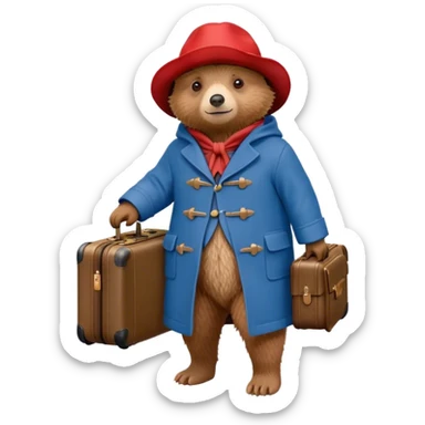 Paddington bear sticker