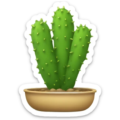 single flat Nopal without pot sticker