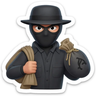 Эмодзи вора с мешком 💰 sticker