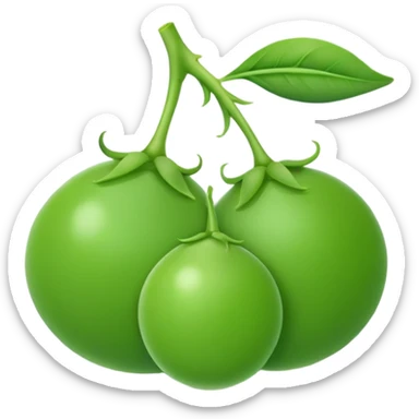 simple green pea sticker