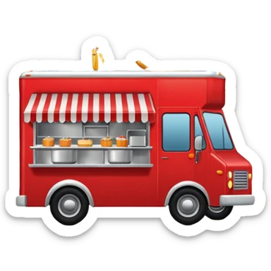 Festival Food Truck red sticker