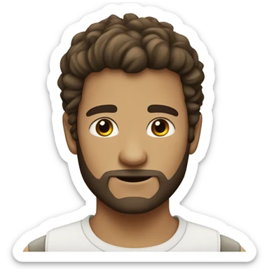 Ned Fladers with White gowing eyes sticker