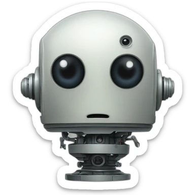 unsettling robot sticker