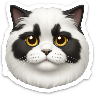 Tuxedo persian cat sticker