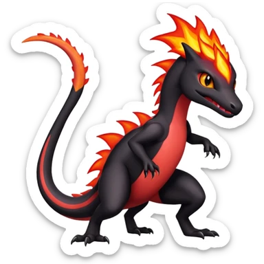 Salandit-Salazzle-Litten-Hybrid (Full body) sticker