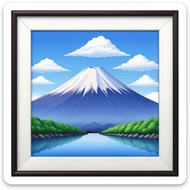 mount fuji sticker