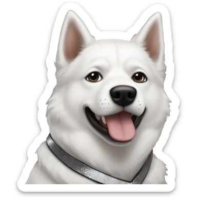 Cody Rhodes and white Husky dog sticker
