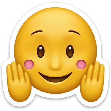 Emoji qui croque son doigt  sticker