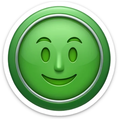 Cashapp emoji, a green dollar symbol with white background sticker