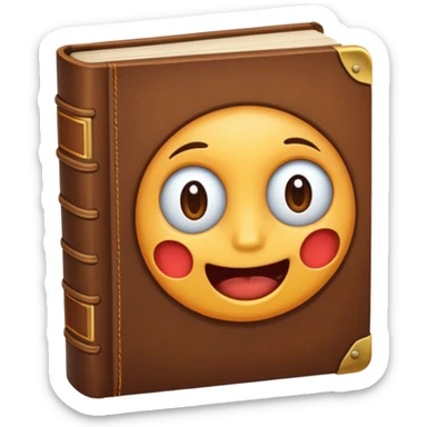 a book with the emotion of embarrassment sticker