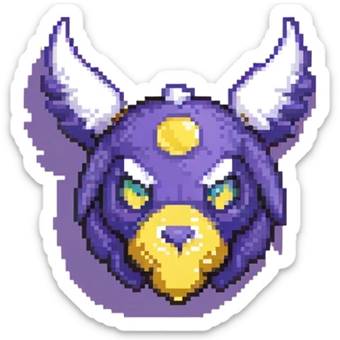 Discord Clyde mascot logo in blurple color sticker