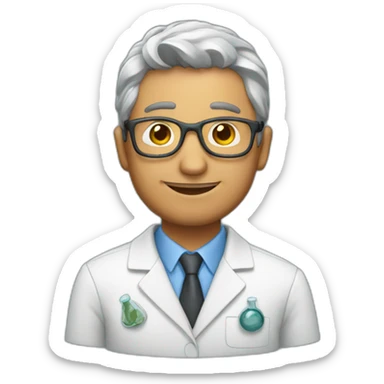 Biologist man sticker