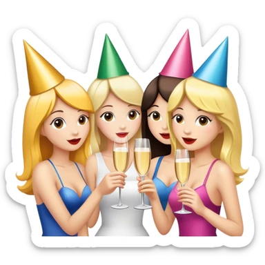 rizzing up girls sticker