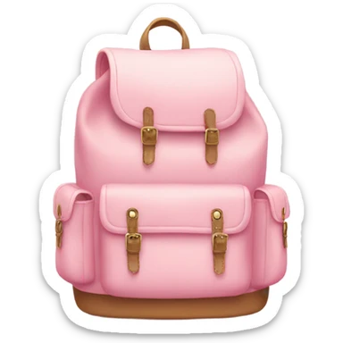Cute Light pink back pack sticker