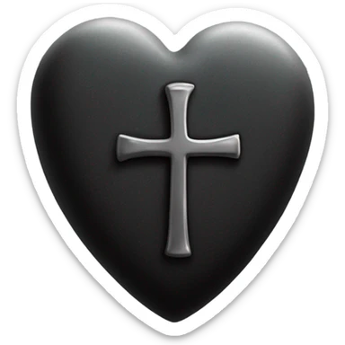 a black grave with the letters RIP on a silver heart sticker