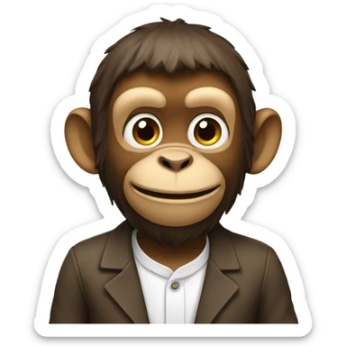 Talk monkey sticker