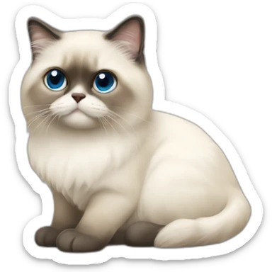 Chat sacré de birmanie sticker