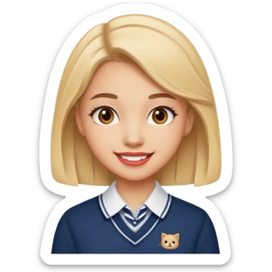 Baddie preppy aesthetic cute sassy sticker